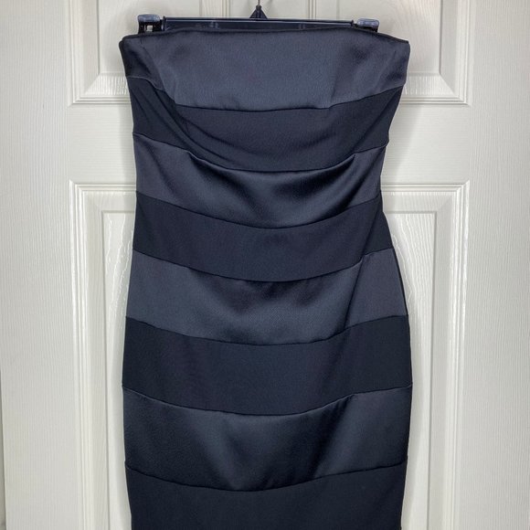 White House Black Market Black Strapless Dress - Picture 5 of 8